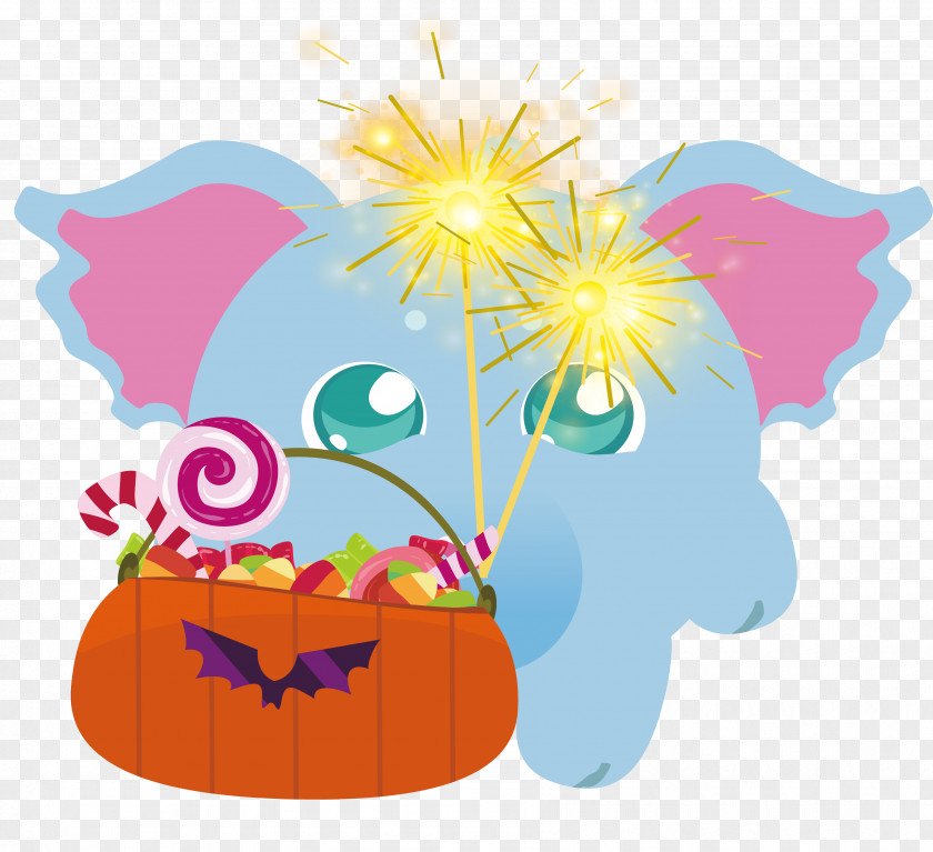 The Little Elephant Who Sells Candy PNG