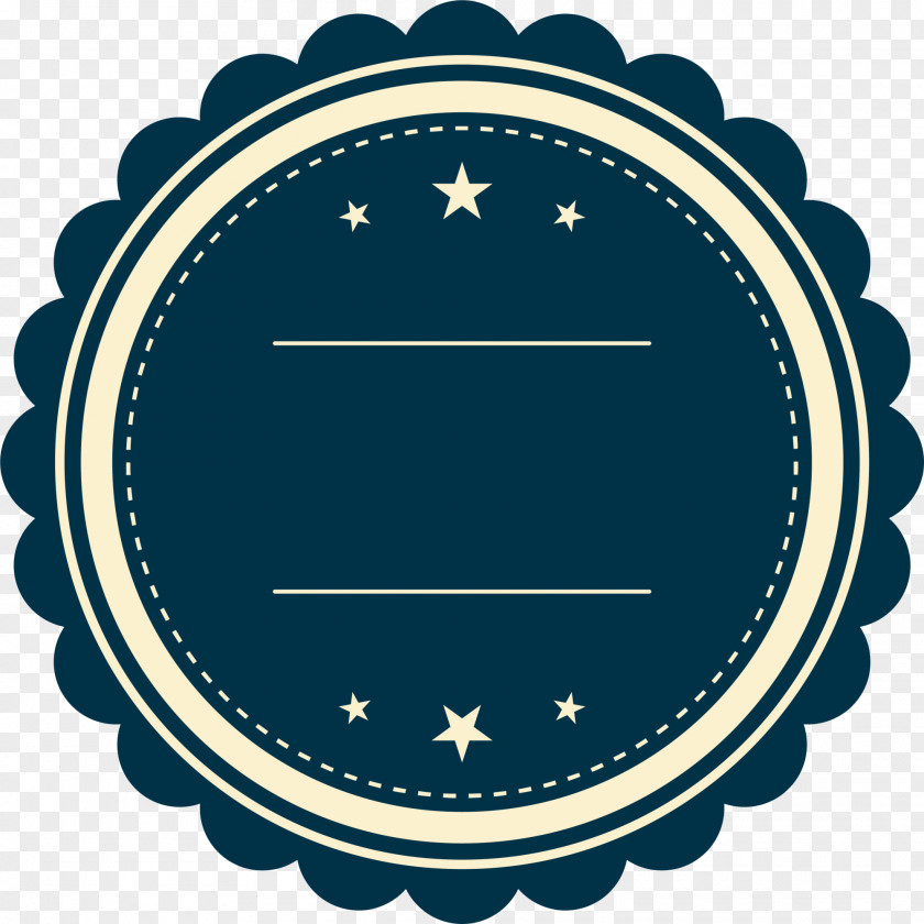Blue Lace Badge Logo Label Cake PNG