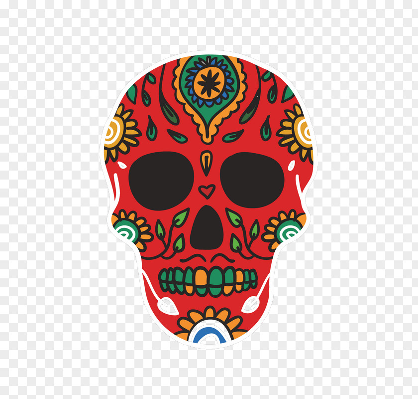 Day Of The Dead Skull Sticker And Crossbones Calavera Human Symbolism PNG
