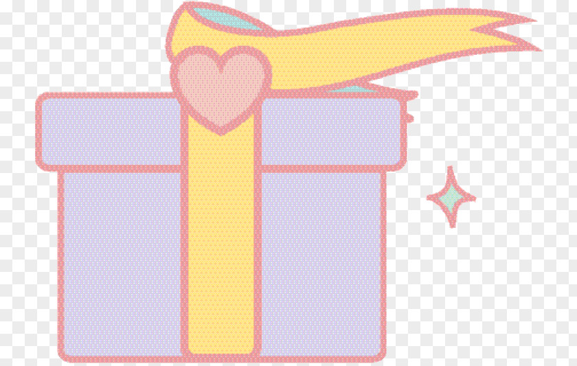 Yellow Purple Birthday Gift PNG