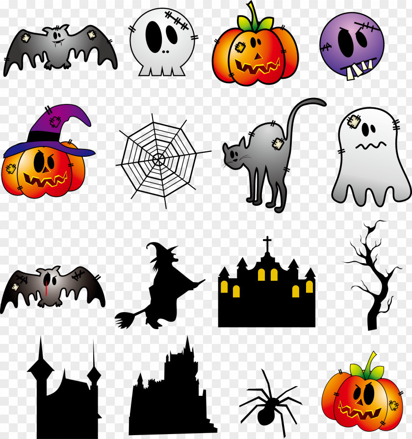 Halloween Vector Material Costume Party Clip Art PNG