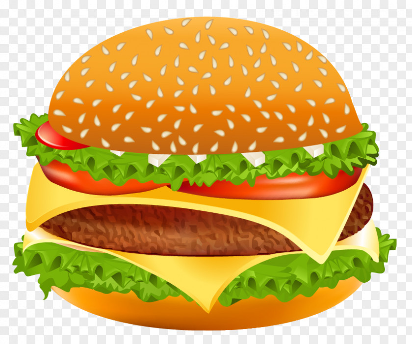 Hamburger Vector Clipart Image Cheeseburger Hot Dog Fast Food Clip Art PNG