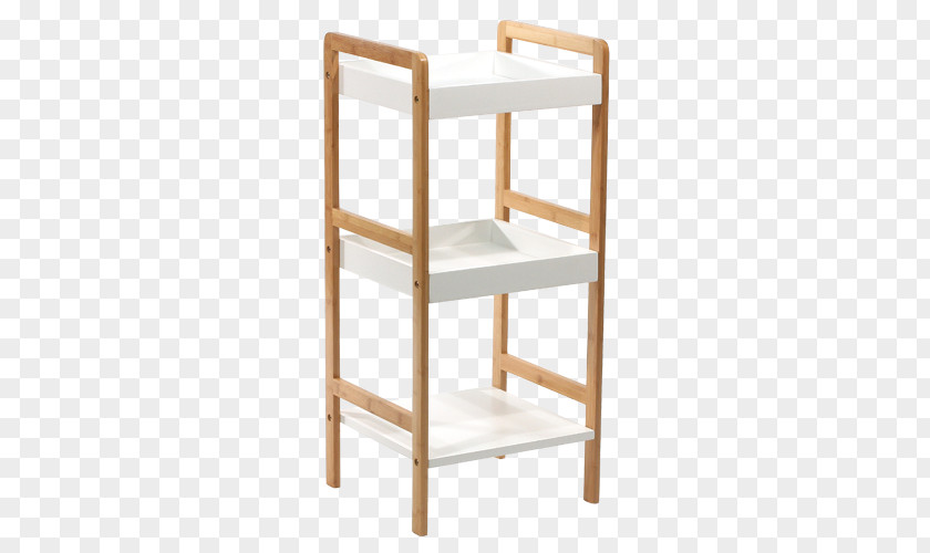 Wood Shelf Bathroom Furniture Bambou PNG