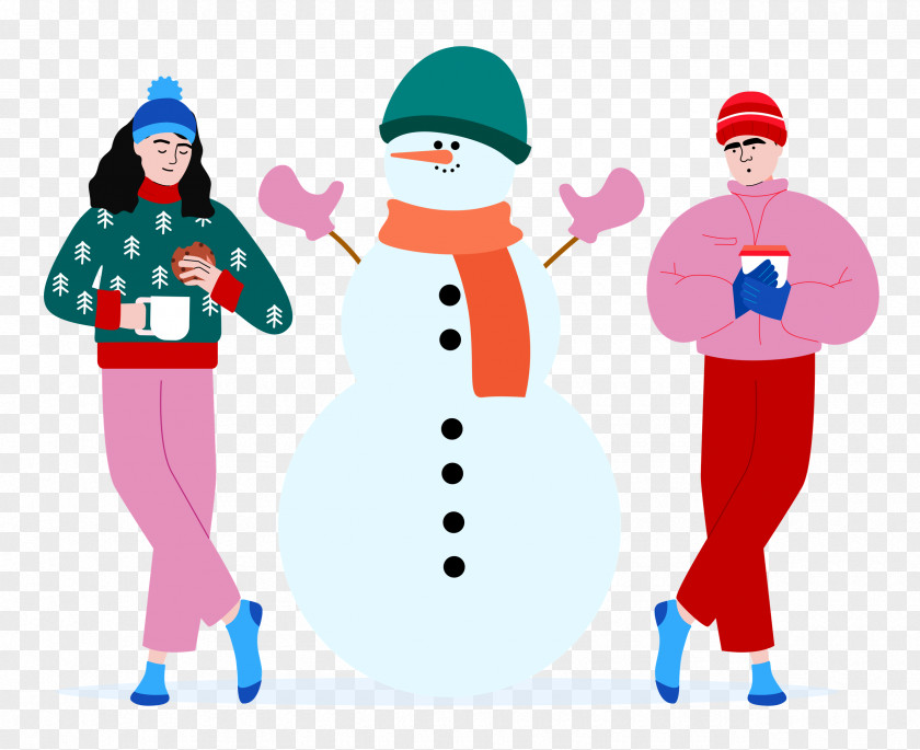 Christmas Winter Snowman PNG