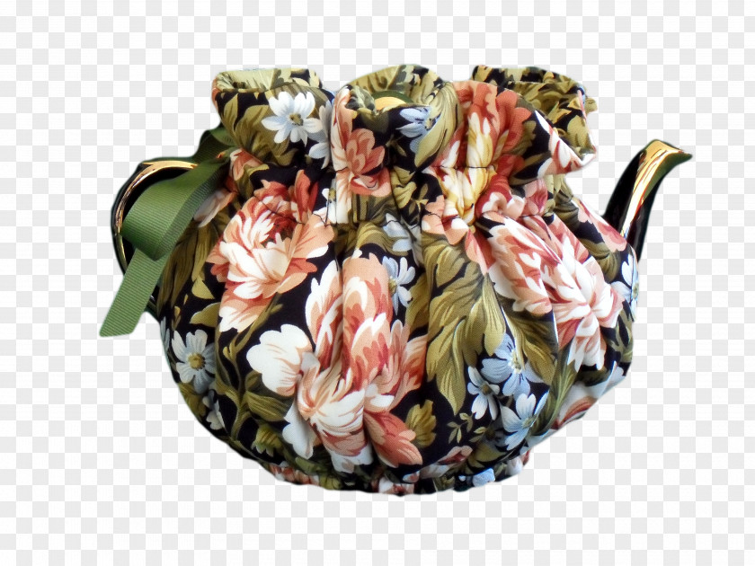 Cozy Tea Cosy Teapot Lady Flower PNG