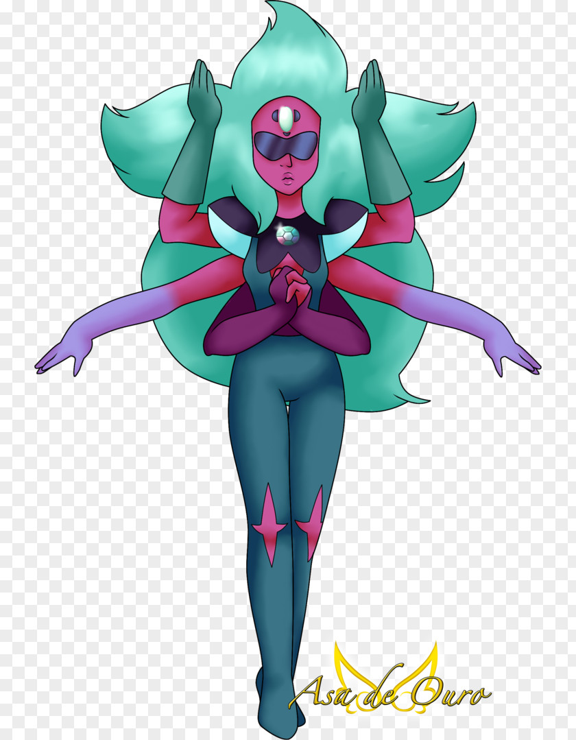 Alexandrite Flower Fairy Costume Design Cartoon PNG