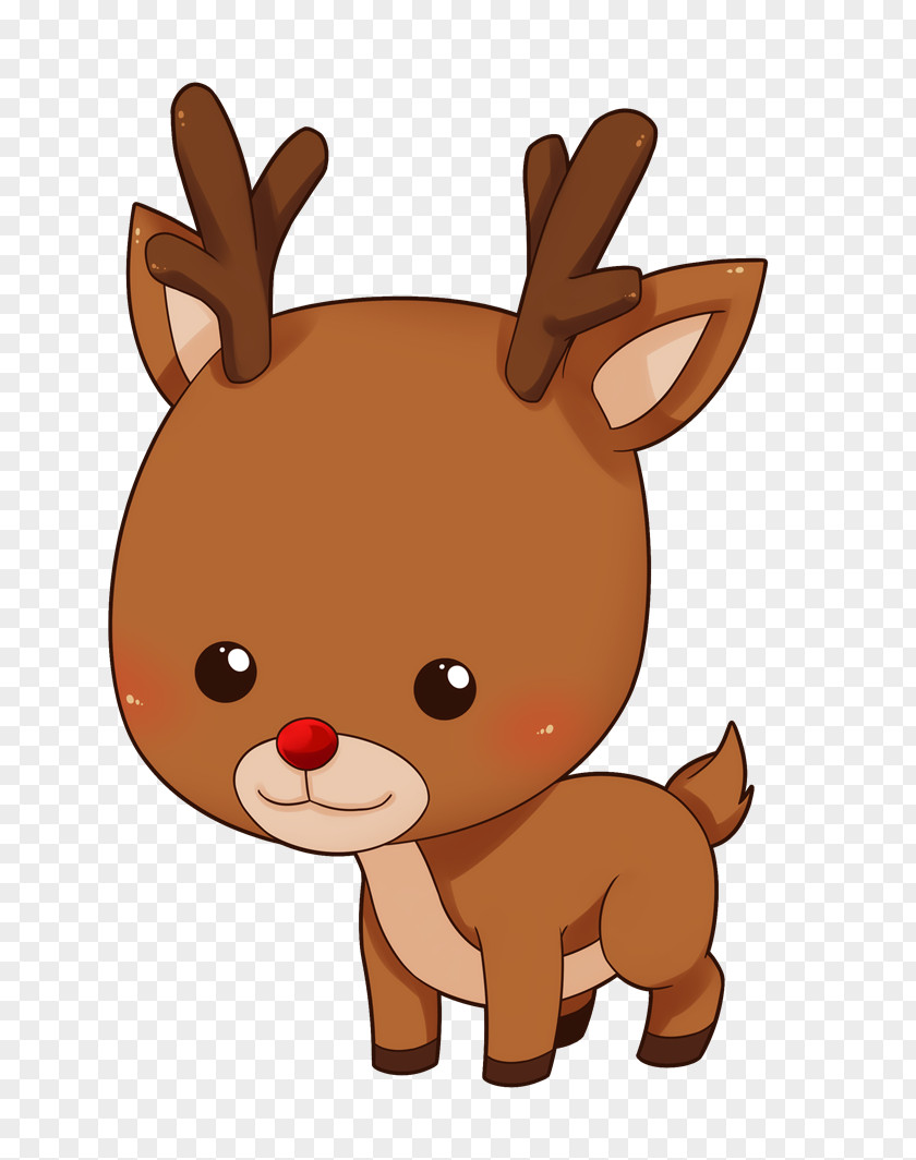 Baby Deer Cliparts Rudolph Reindeer Santa Claus Cuteness Clip Art PNG