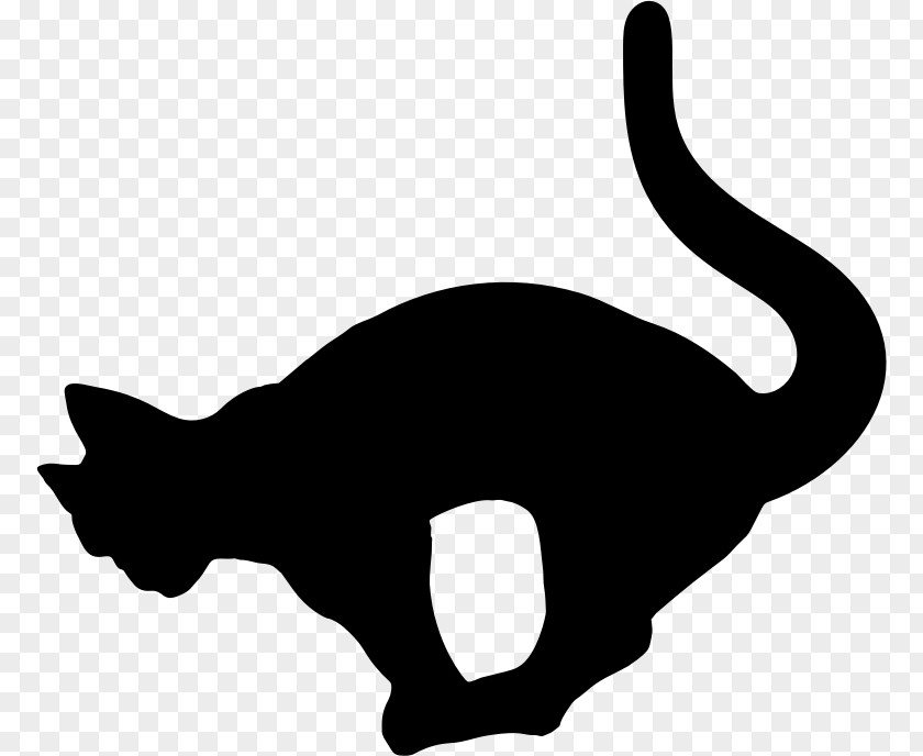 Cat Kitten Silhouette Clip Art PNG