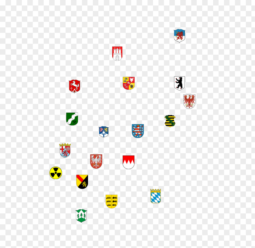 Layer States Of Germany Logo State Capital In Coat Arms Physische Karte PNG