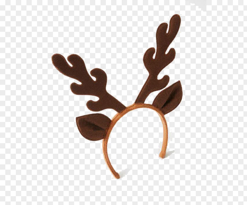 Reindeer Antler Rudolph Headband PNG