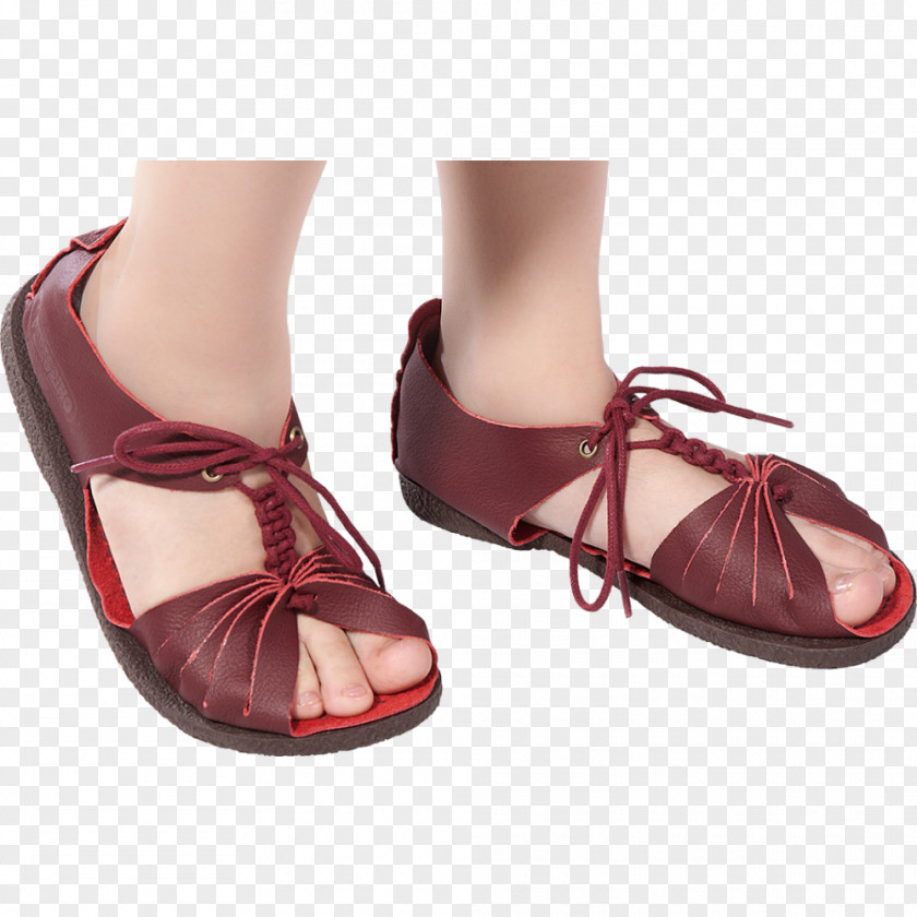 Sandal High-heeled Shoe Maroon PNG