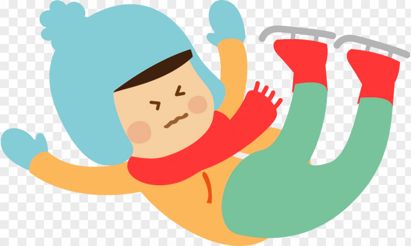 Animation Gesture Ice Skating Winter Kids PNG