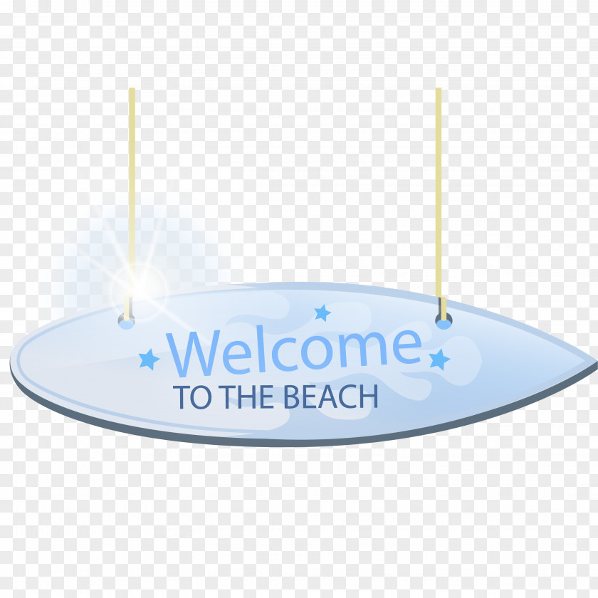 Beach Tag Vector Download PNG
