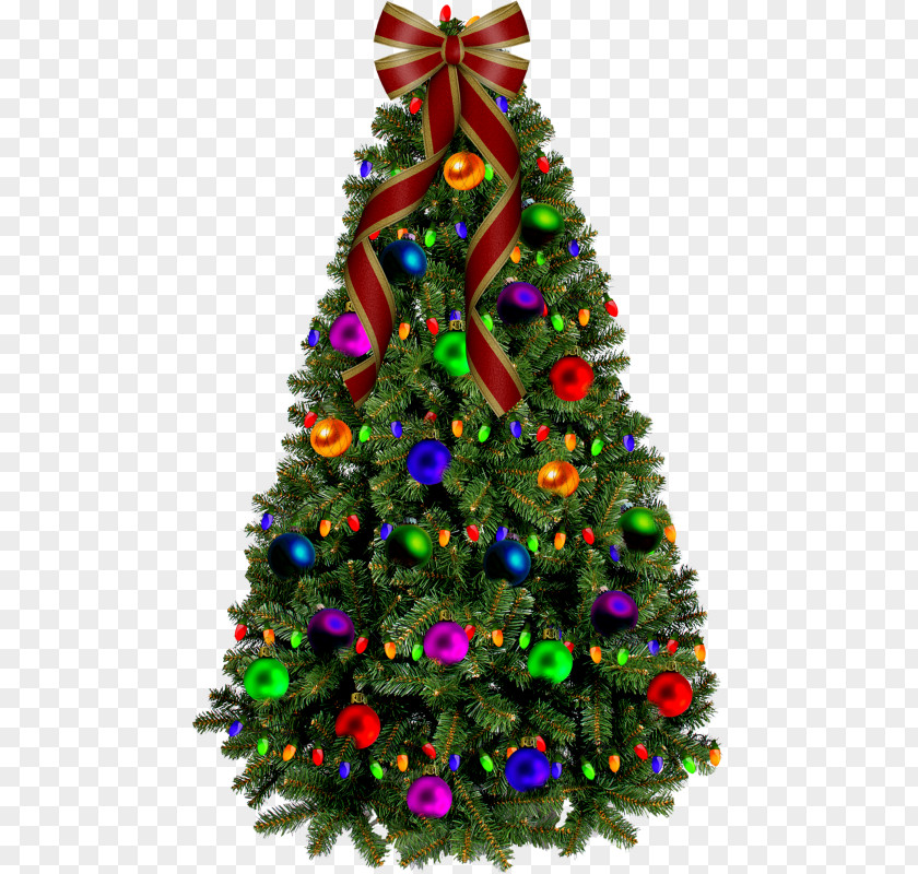 Christmas Tree Santa Claus Day Tree-topper Ornament PNG