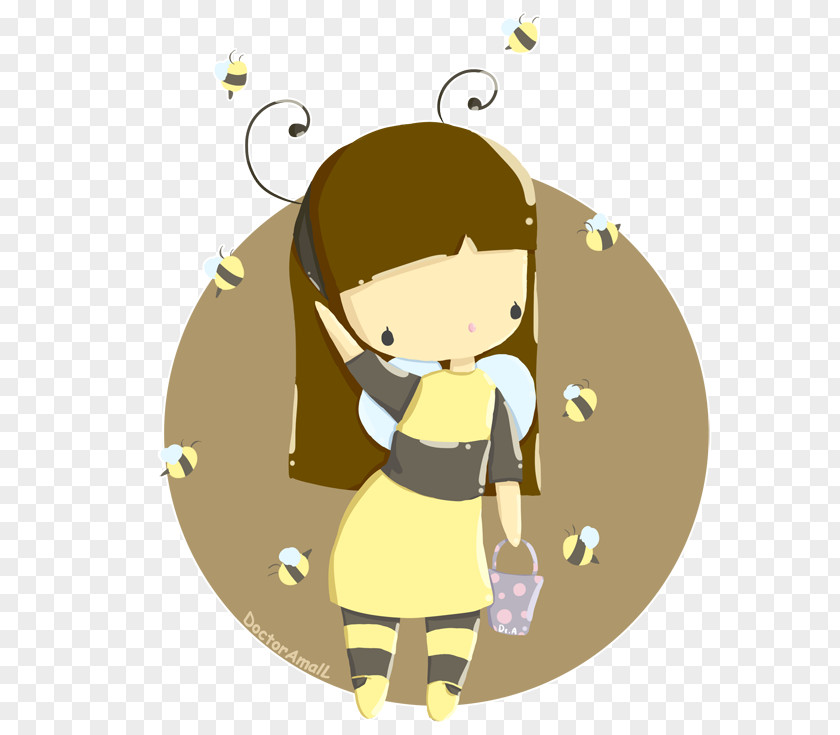 Cute Bee Drawing Insect Clip Art PNG