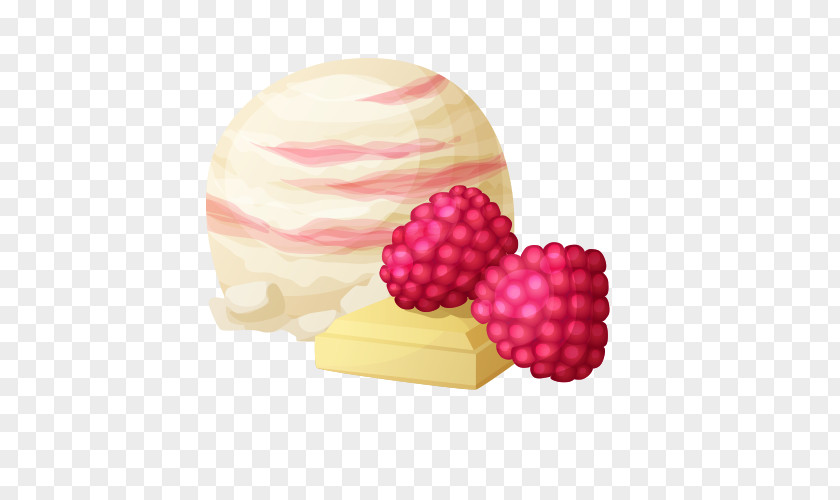 Ice Cream Raspberry Aedmaasikas PNG
