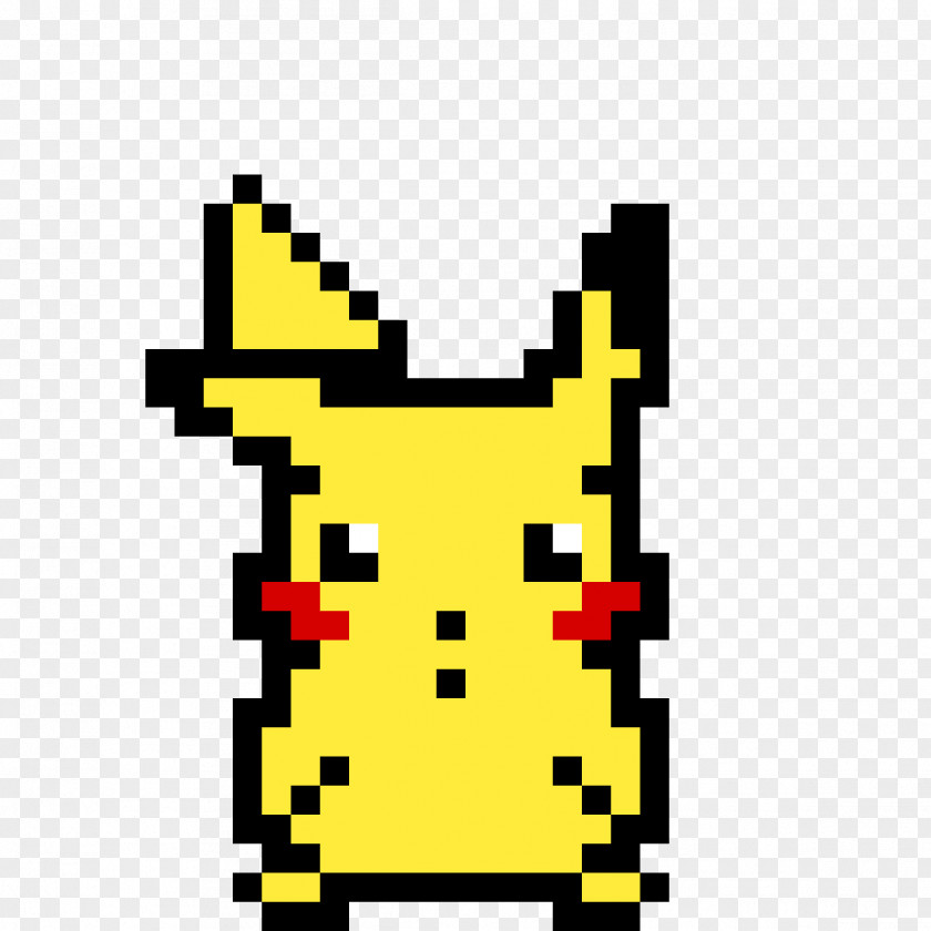 Pikachu Symbol Minecraft Pixel Art Drawing PNG