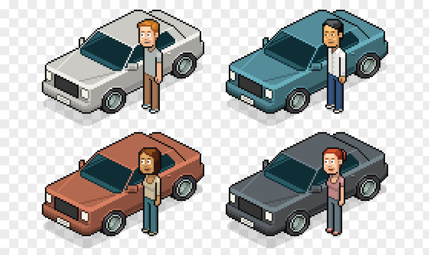 Isometric Graphics In Video Games And Pixel Art Compact Car Vehicle United Arab Emirates PNG