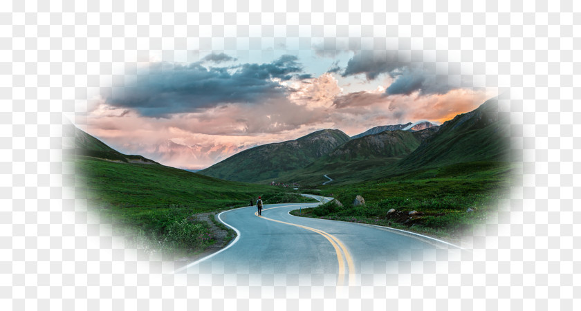 Road Alaska Desktop Wallpaper PNG