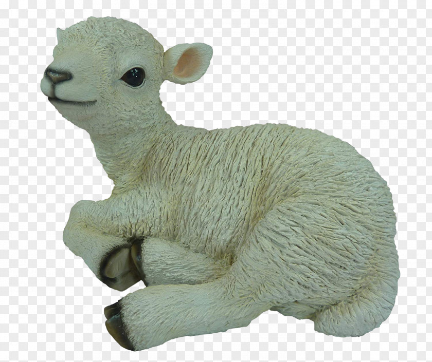 Sheep Agneau Garden Ornament Vivid Arts Real Life Sitting Lamb PNG