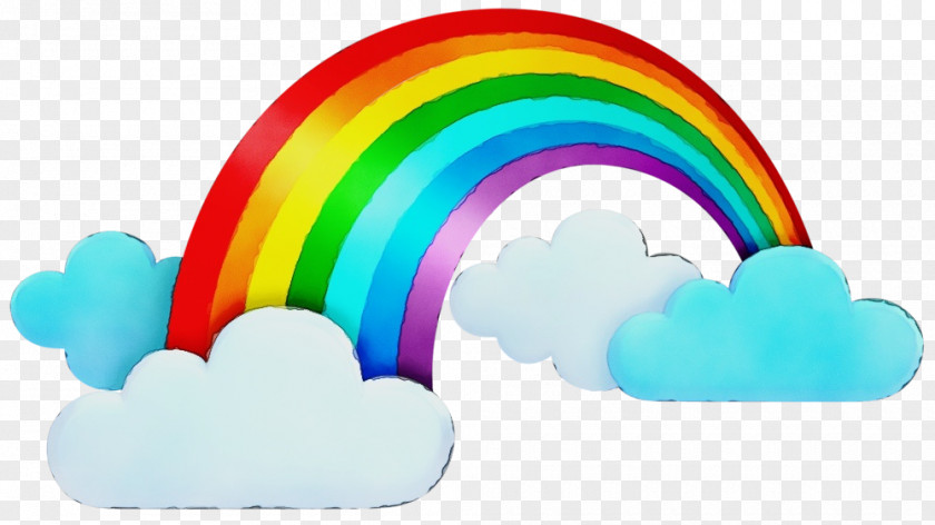 Sky Cloud Rainbow Color Background PNG