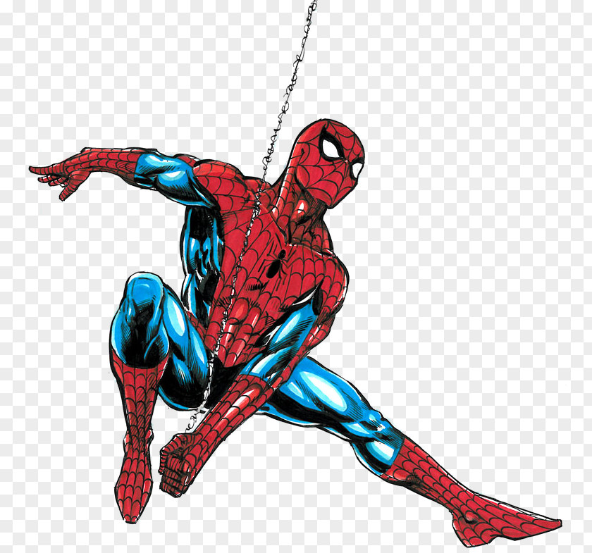 Spiderman Swinging Spider Verse Ultimate Comics: Spider-Man Comic Book Superhero PNG