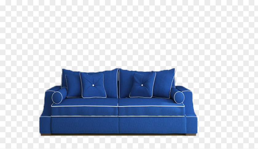 Big Blue Sofa Material Bed Comfort Couch PNG