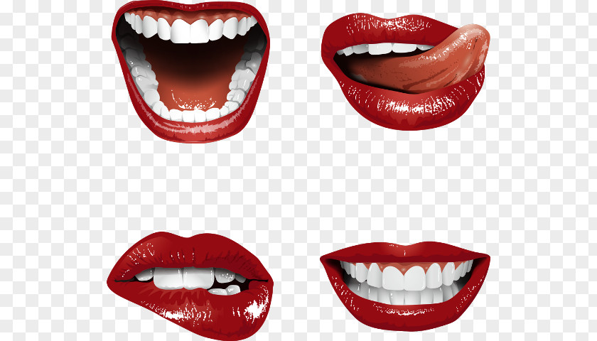 Biting Lips Clip Art Mouth Vector Graphics PNG