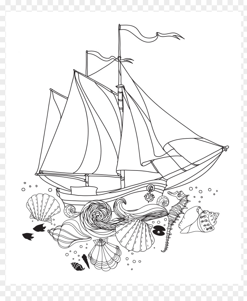 Book Coloring Line Art Drawing PNG