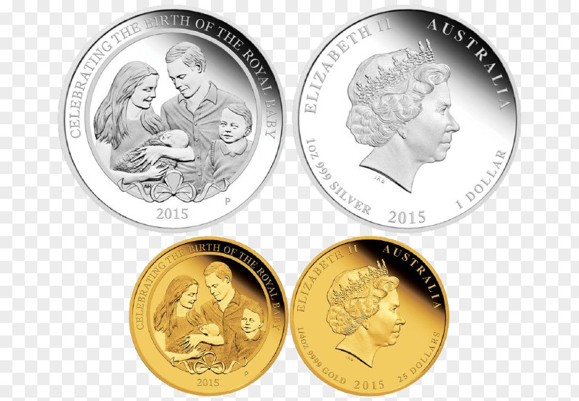 Coin Gold Silver Royal Mint PNG