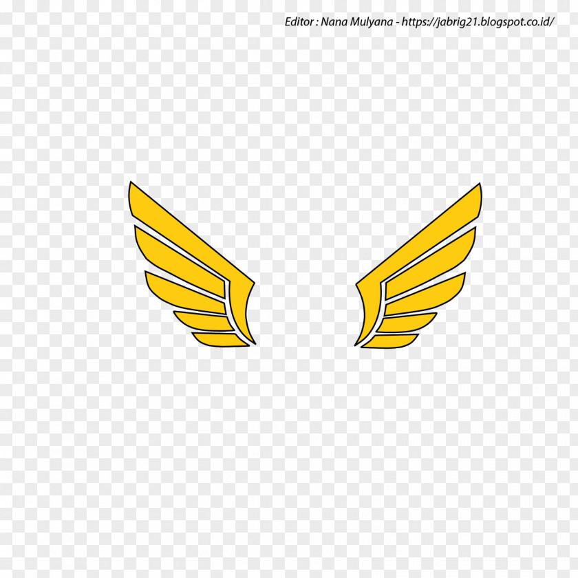 Logo Wing Yellow Brand Label PNG