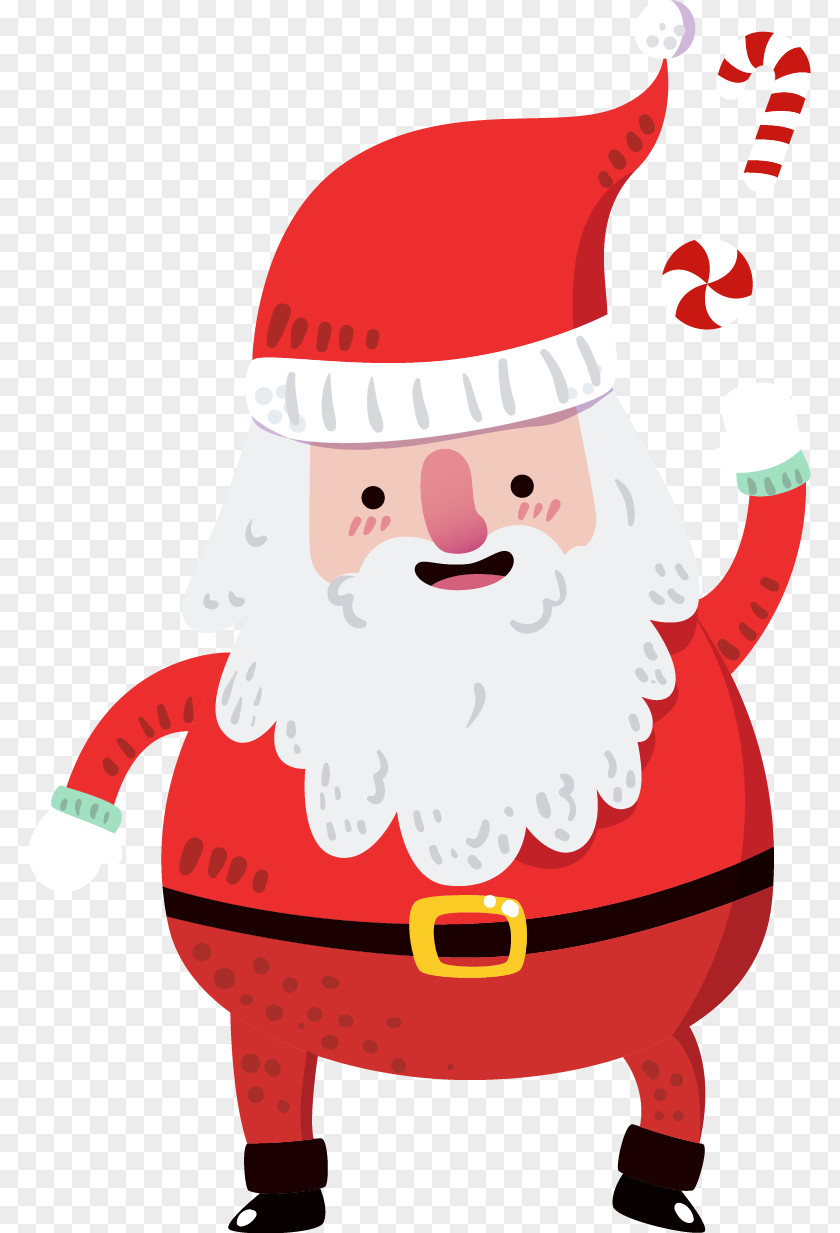 Vector Santa Claus Christmas Ornament Clip Art PNG