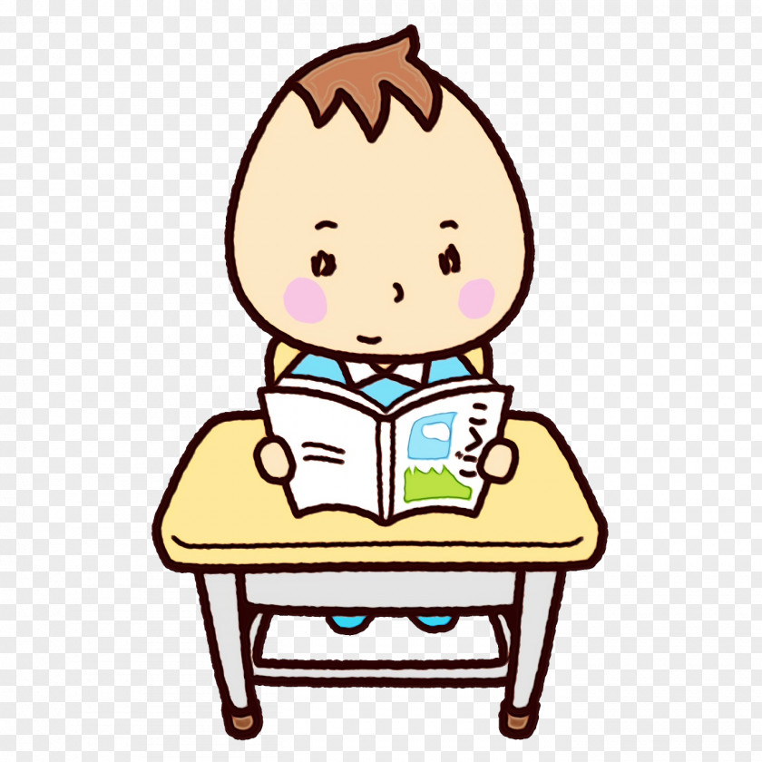 Cartoon Line Table Furniture Child PNG