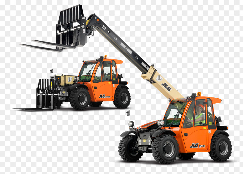 JLG Industries Telescopic Handler Heavy Machinery Caterpillar Inc. Forklift PNG
