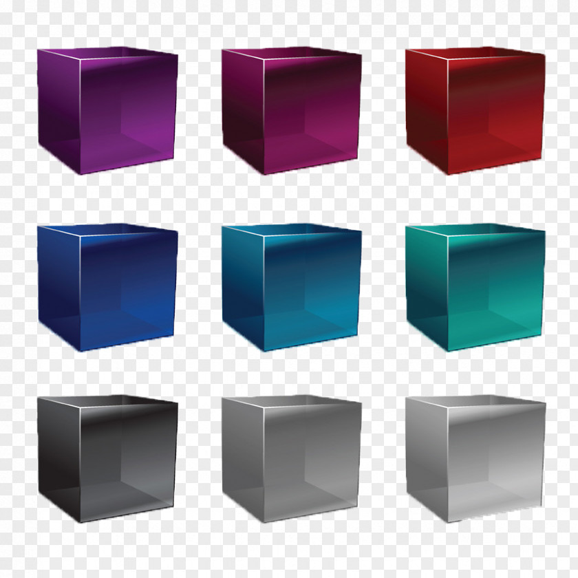 Stained Glass Blocks Box Stain Illustration PNG