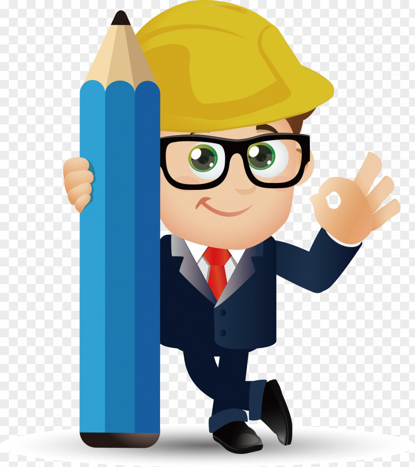 Architectural Engineer Vector Material Engineering Cartoon PNG