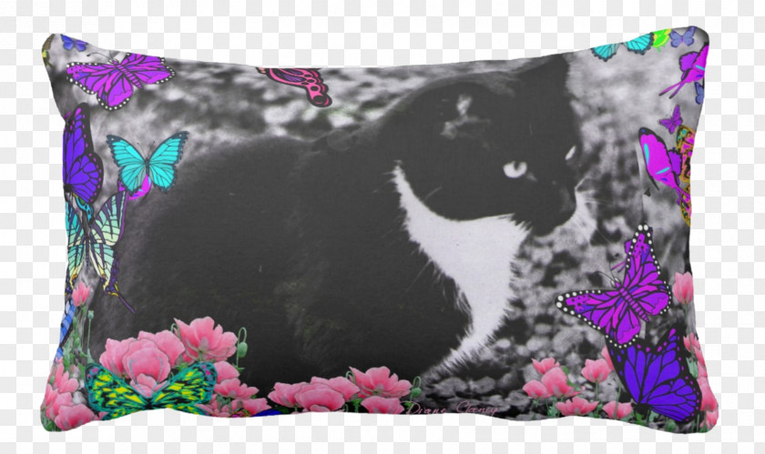 Cat Throw Pillows Cushion Tuxedo PNG