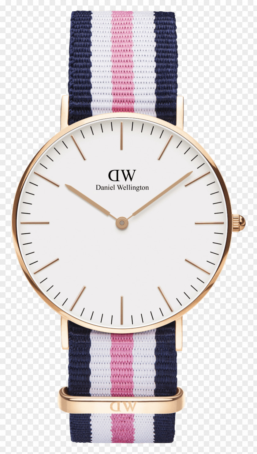 Leather Gold Chain Michael Daniel Wellington Classic DW Watch Band Glasgow Rose Strap PNG