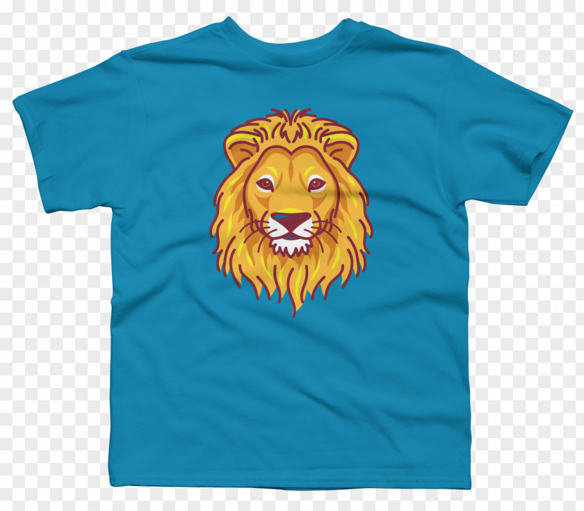 Lions Head T-shirt Clothing Sleeve Outerwear PNG