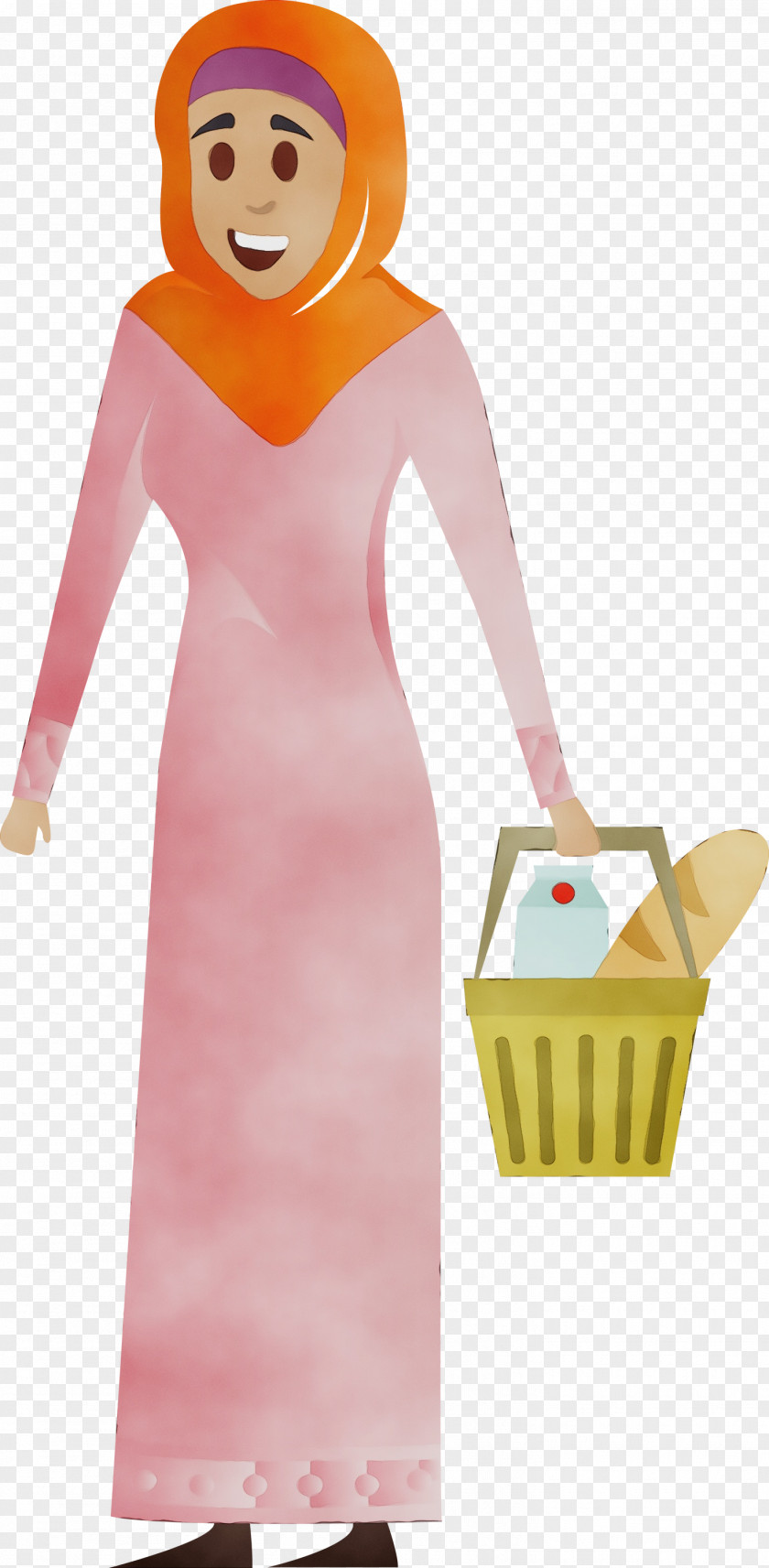 Pink Cartoon Dress Costume PNG