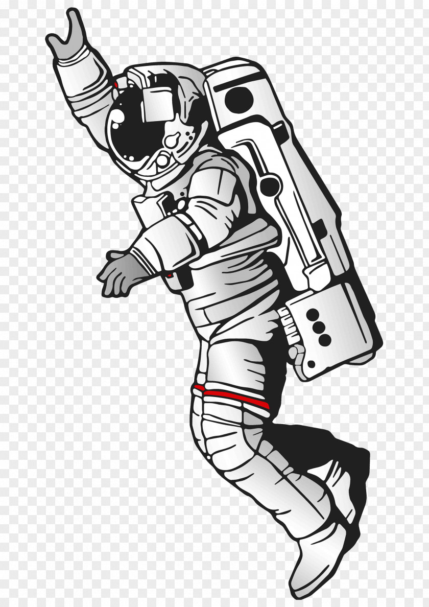 Spaceman Astronaut Drawing Art PNG