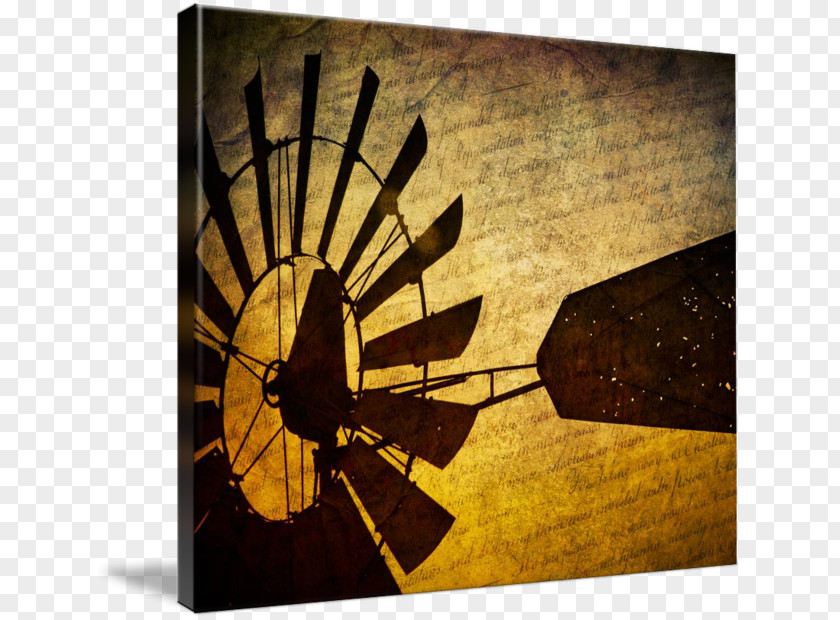 Windmill The Old Work Of Art Canvas Printing PNG