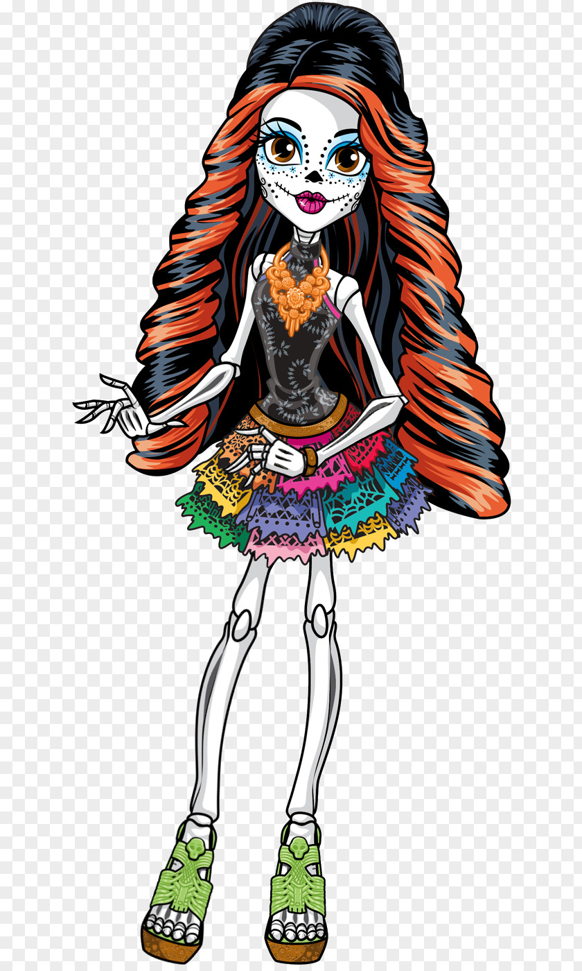 Doll La Calavera Catrina Skelita Calaveras Monster High Art PNG