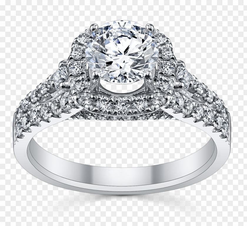 Hand Painted Diamond Ring Engagement Wedding Robbins Brothers Princess Cut PNG