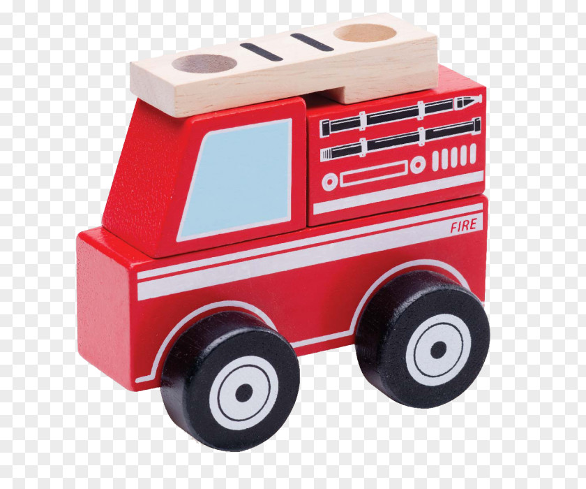 Toy Fire Engine Car Construction Set Motor Vehicle PNG