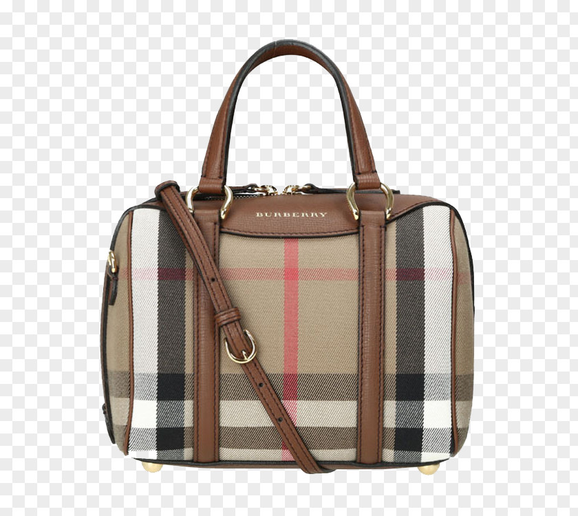 BURBERRY Burberry Lige Patterns On Bags Handbag Leather Messenger Bag PNG