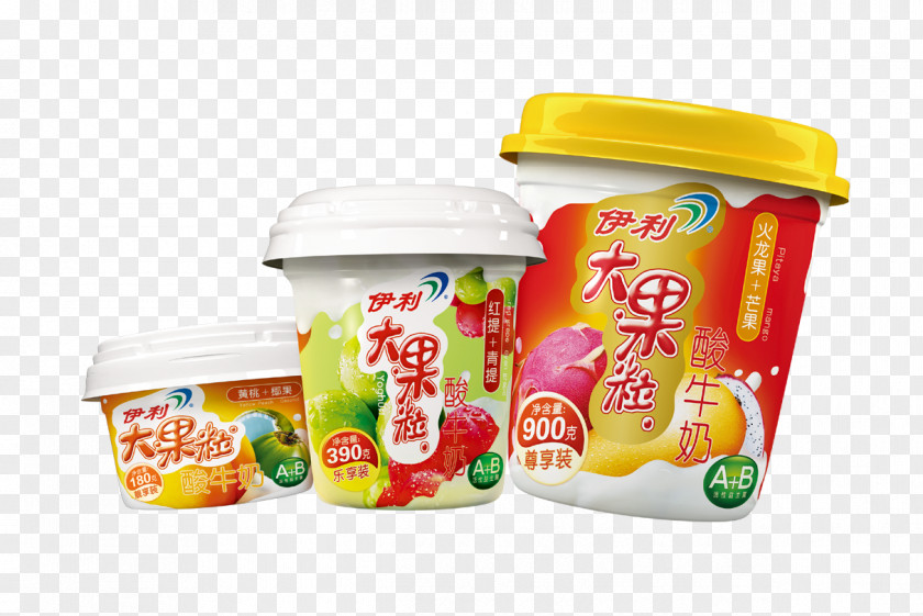 Erie Big Fruit Yogurt Ice Cream Powdered Milk Yili Group Baby Food PNG