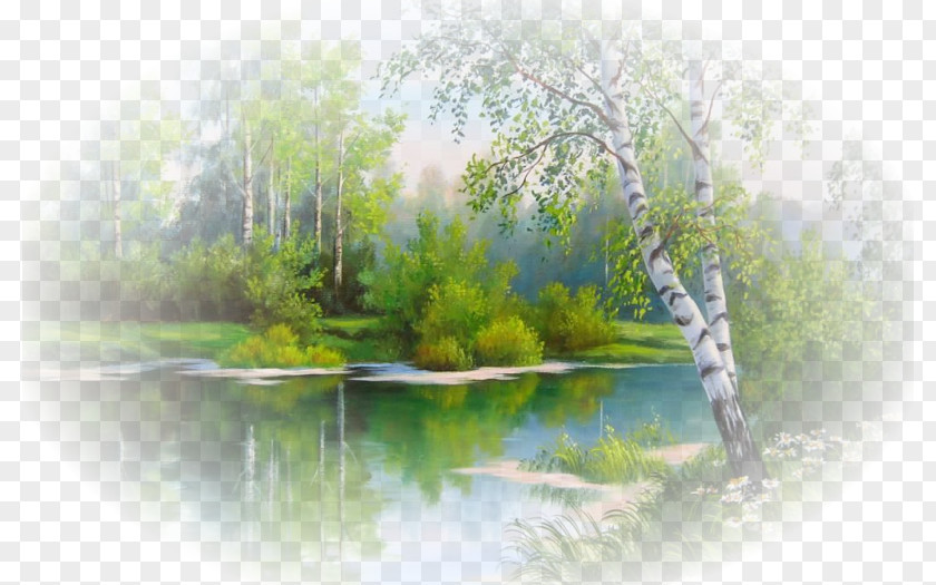 Fantasy Winter Background Landscape Painting Embroidery Cross-stitch Watercolor PNG
