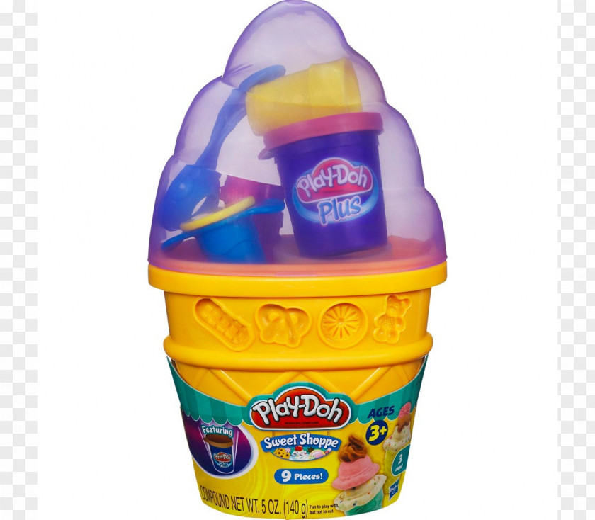 Ice Cream Play-Doh Cones Toy PNG