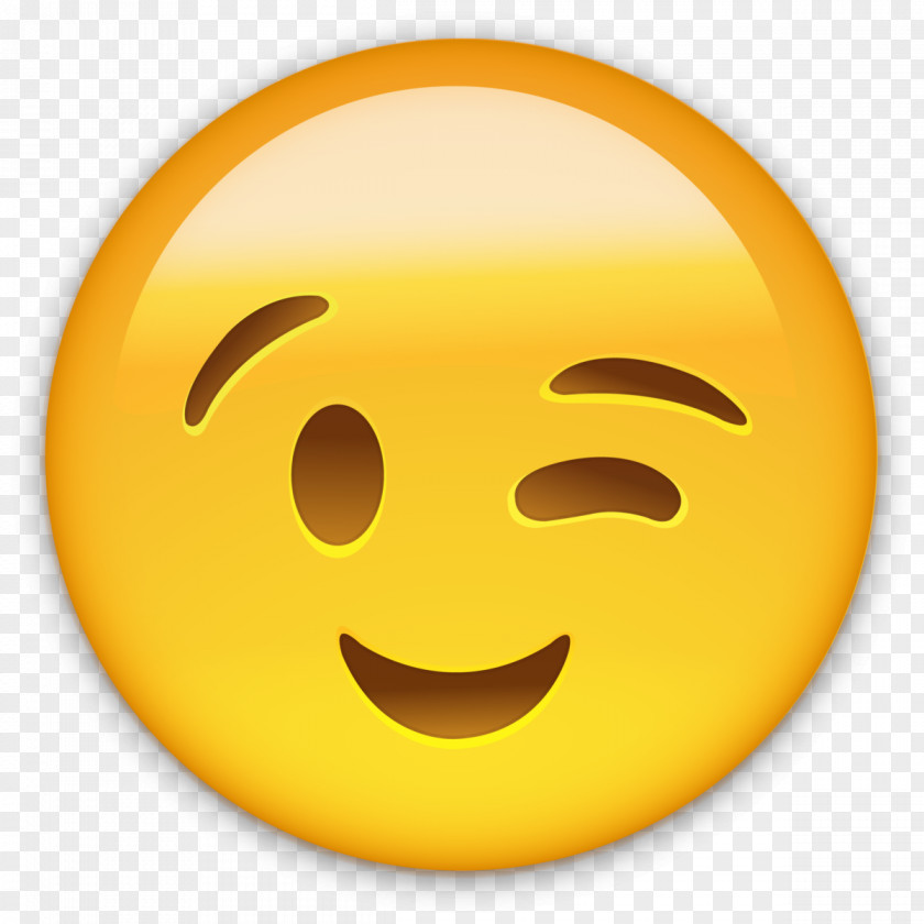 Smile Emoji Smiley Emoticon Wink WhatsApp Clip Art PNG